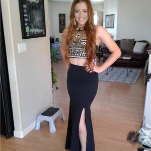 Formal 2 piece Sequin hearts dress